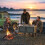 Outsunny Outsunny Camping Cupboards Folding Portable with Storage, Camp Cook Station 9