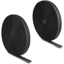 Fita adesiva - DELOCK - 20853 - Fecho de velcro - Heavy-duty - 25,0m - Preto