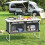 Outsunny Outsunny Camping Cupboards Folding Portable with Storage, Camp Cook Station 1