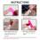 (M) Flash Cat Eye Wine Red Fake Nails - Easy Apply 5