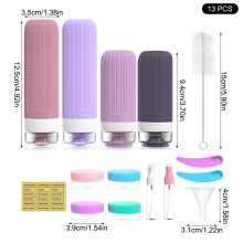 (【60ml 90ml Accessories Set】) Travel Silicone Bottles for Cosmetics (50ml)