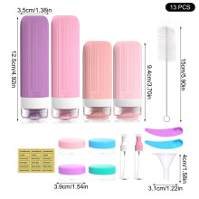 (【60ml 90ml Accessories Set】) Travel Silicone Bottles for Cosmetics (50ml)