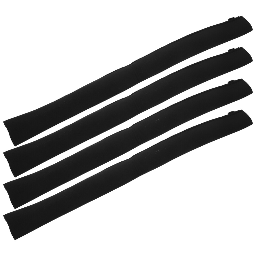 4Pcs Neoprene Cable Management Sleeves With Zipper, Black, 49Cm 4991391263135