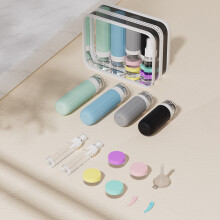 (【60ml 90ml Accessories Set】) Travel Silicone Bottles for Cosmetics (50ml)