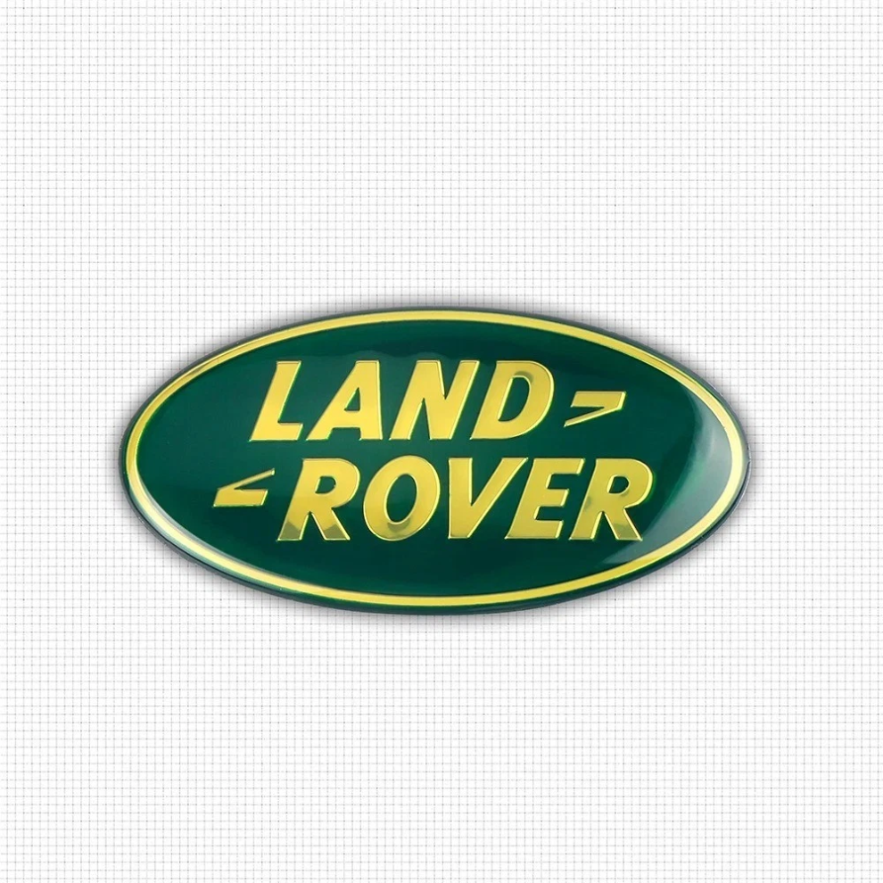 (Gold) Land Rover Front Grille Oval Badge Emblem Range Sport Defender Evoque L322 Hse Gold 4069369401879
