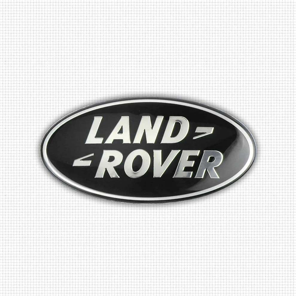 (Black) 1Pcs New Land Rover Front Grille Oval Badge Emblem Range Sport Defender Evoque L322 Hse Black 4069369402043