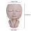 Γλάστρα Kawaii Face Pot από ρητίνη για παχύφυτα, χαριτωμένο σχέδιο κούκλας με τρύπα 3