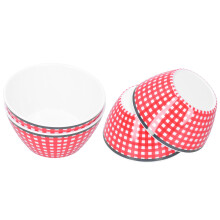 Cereal Soup Noodle Bowl Enamel Mixing Bowl with Lid Stackable Food Storage Bowls Set Salad Serving Bowl Kitchen Gadgets Dots Pattern Dishwasher Safe