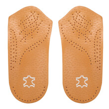 Semelles semi-rigides de soutien de la voûte plantaire, semelles orthopédiques, semelles en cuir pour pieds plats, soutien respirant et léger.