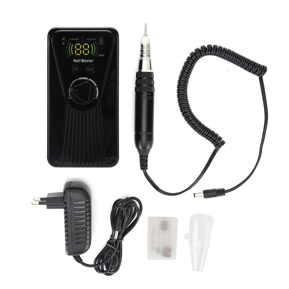 Cordless Efile Electric Nail File, Portable Rechargeable Professional Nail Drill with Low Noise and Multifunctional Nail Kit, Adjustable RPM for All