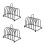 3Pcs Multi-Functional Rack Stainless Steel Bread Holder 7