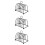 3Pcs Multi-Functional Rack Stainless Steel Bread Holder 8