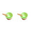 2Pièces Bol À Glace Coloré Vert Robuste Pour Enfants 4