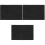 3Pièces Tapis D'écriture Feutre Noir Support Stable Pour 4