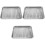 3Sets Multi-Color Stainless Steel Baking Pan with Wire Rack for Frying 3