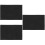 3Pièces Tapis D'écriture Feutre Noir Support Stable Pour 8