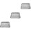 3Sets Multi-Color Stainless Steel Baking Pan with Wire Rack for Frying 5