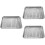 3Sets Multi-Color Stainless Steel Baking Pan with Wire Rack for Frying 6