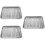 3Sets Multi-Color Stainless Steel Baking Pan with Wire Rack for Frying 7