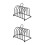 2Pcs Bread Rack Stainless Steel Reusable Storage Stand 4