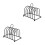 2Pcs Bread Rack Stainless Steel Reusable Storage Stand 7