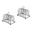 2Pcs Bread Rack Stainless Steel Reusable Storage Stand 8