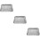 3Sets Multi-Color Stainless Steel Baking Pan with Wire Rack for Frying 8