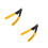 2Pcs Durable Yellow Wire Stripper and Crimping Plier for Cable Cutting 4
