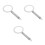 3Pcs Silver Metal Brulee Rings Milk Cup Protectors Baking Accessories 11