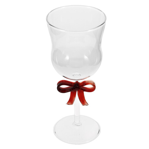 2Pcs Red Glass Wine Cups Multi-Function Elegant Cocktail Goblets 1