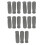 15Pcs Non-Slip Grey Sponge Cane Handle Grip Replacement for Walkers 4