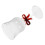 2Pcs Red Glass Wine Cups Multi-Function Elegant Cocktail Goblets 3