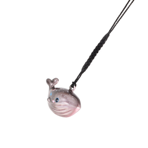 3Pcs Lightweight Black Copper Whale Phone Charm Gradient Wind Chime 2