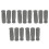 15Pcs Non-Slip Grey Sponge Cane Handle Grip Replacement for Walkers 9