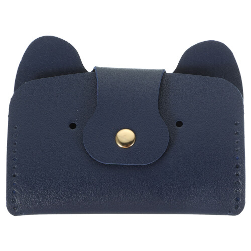 2Sets PU DIY Bag Knitting Kit Dark Blue Alloy Purse Making Set 1