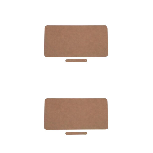2Pcs Portable Khaki Desk Mats Waterproof for Office Use 2