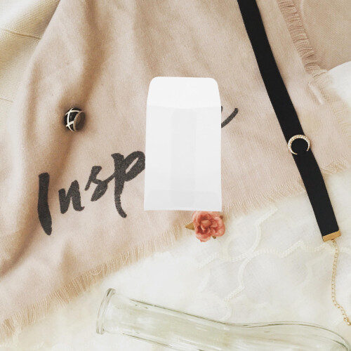 300Pcs White Hangtag Mini Envelopes Small Storage Coin Pouches 2