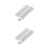 2Pcs Silver Stainless Steel Watch Strap for Ionic Women Elegant Band 4