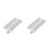 2Pcs Silver Stainless Steel Watch Strap for Ionic Women Elegant Band 8
