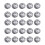 (White, 20#) Rhinestone Buttons for Sewing & Upholstery 2