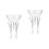2Pcs Versatile Glass Wine Goblets Assorted Beverage Cups 5