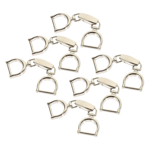 30Pcs Silver Alloy Chain Buckle for Belts Adjustable Decorative Clip 1