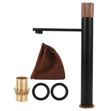 Stainless Steel Rain Shower Head Luxury Style Single Hole Vessel Basin Faucet Matte Finish Brass Body With G1/2Thread Corrosion Resistant Long