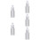 5Pcs Silver Lightweight Refillable Atomizer Bottles for Cocktail Bar 10