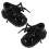 2Paren Decoratieve Zwarte Mini Ornamenten Van Leer 2