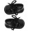 2Paren Decoratieve Zwarte Mini Ornamenten Van Leer 3