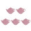 5Pièces Rangement Sachets De Céramique Rose Décoratif 5