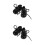 2Paren Decoratieve Zwarte Mini Ornamenten Van Leer 5