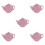 5Pièces Rangement Sachets De Céramique Rose Décoratif 6