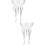 2Pcs Versatile Glass Wine Goblets Assorted Beverage Cups 8